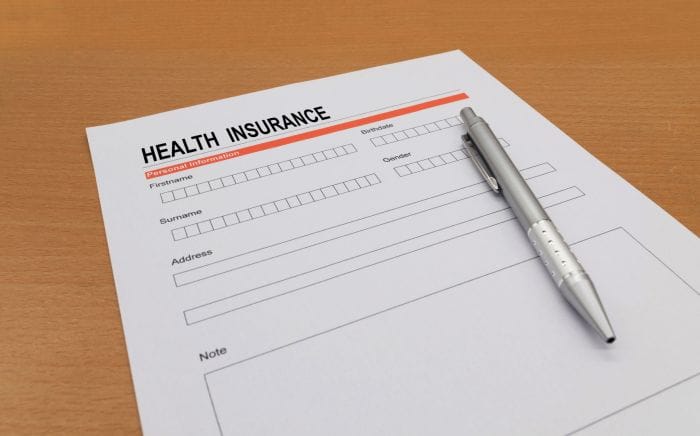 tipped income health insurance application