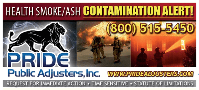 partial losses tips smoke & caustic ash claims adjustment insurance terbaru