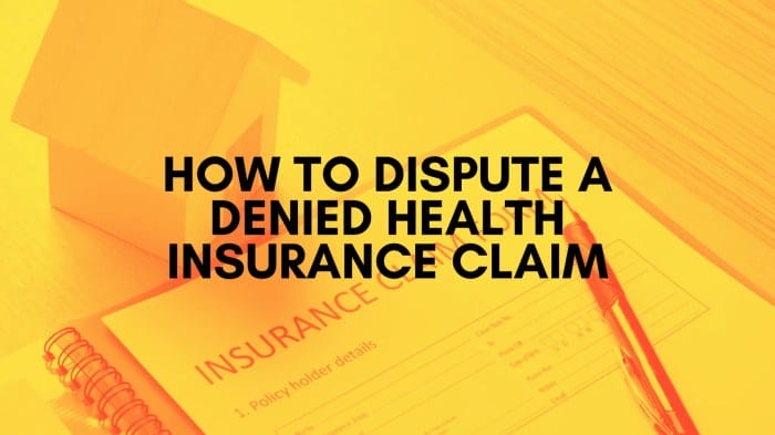 tips for appealing a denied health insurance claim