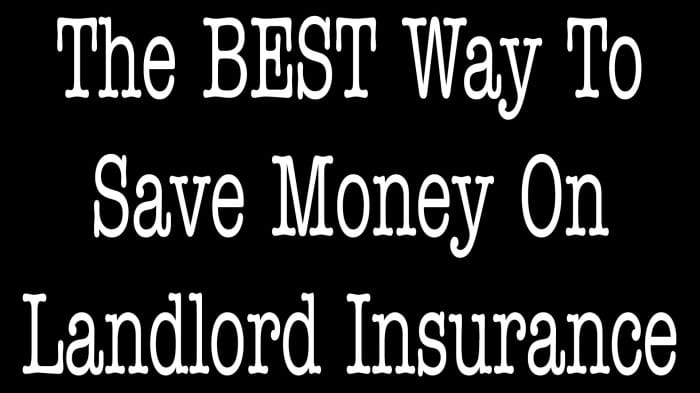 tips for saving money on landlord insurance