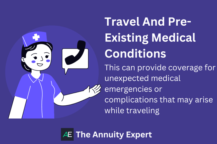 pre-existing medical conditions waiver tip insurance