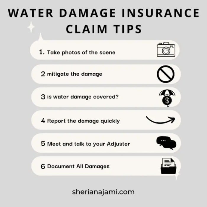 rainie how to claim water damage insurance claim tips terbaru