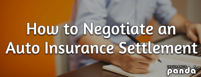 tips for negotiating insurance settlement