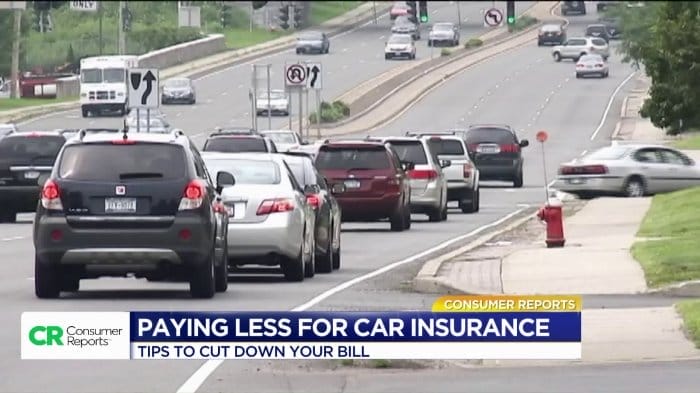 consumer reports tips to pay less for car insurance