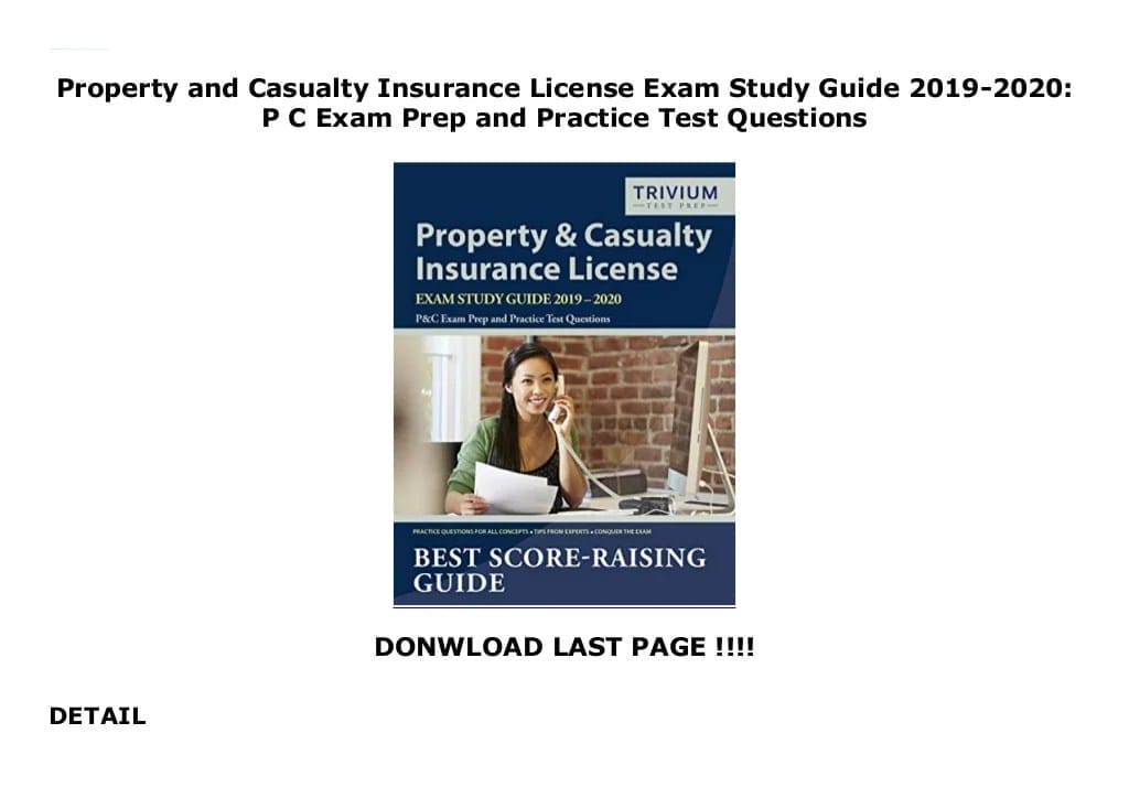 tips on passing property and casualty insurance exam terbaru